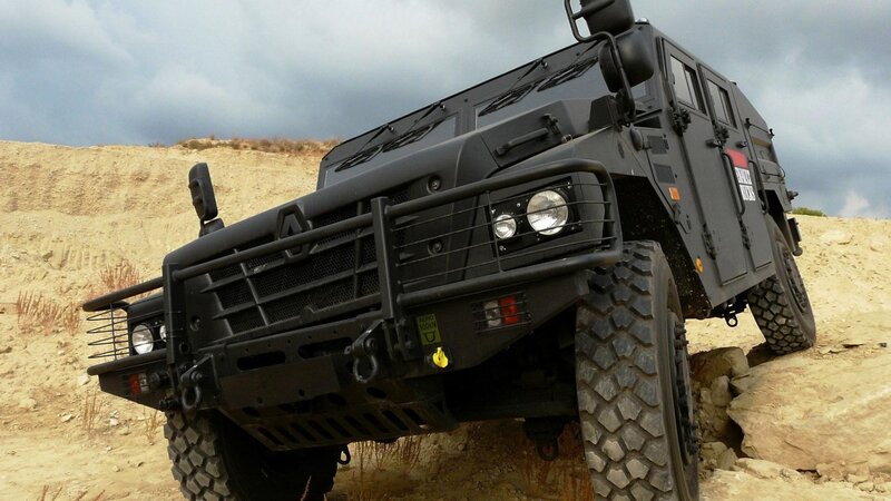 armored military vehicle on terrain
