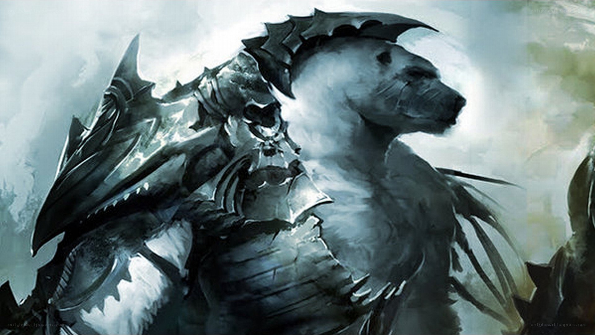 armored polar bear warrior