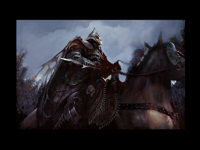 Armored Rider on Horse