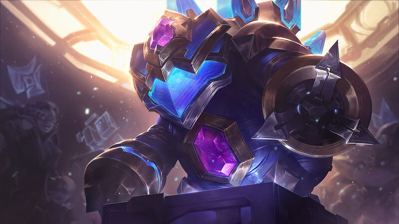Armored Robot with Crystals
