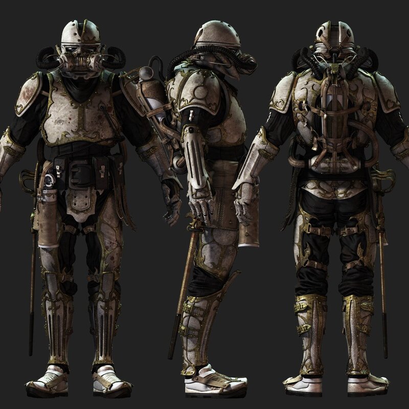 armored soldier character design