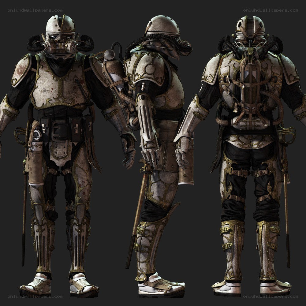 armored soldier character design