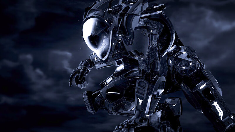 Armored Soldier in Dark Armor — Black