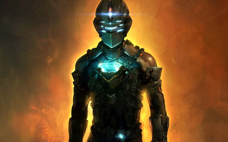 armored soldier in glowing armor