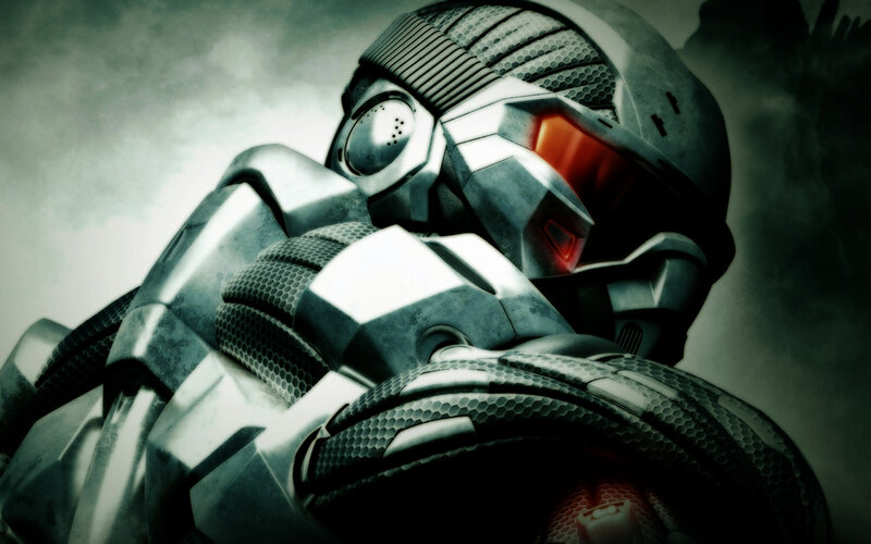 Armored Soldier in Helmet