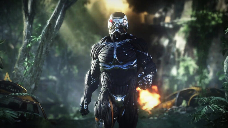 Armored Soldier in Jungle — Black, Dramatic