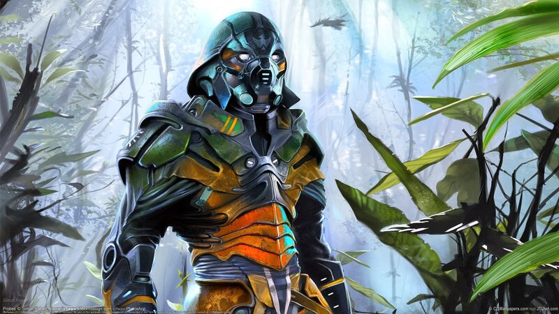 Armored Soldier in Jungle — Green