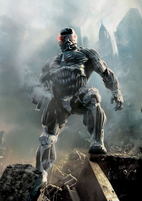 Armored Soldier in Ruins — Gray