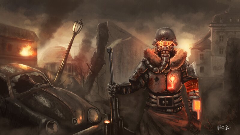 Armored Soldier in Ruins