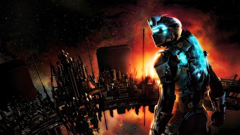 Armored Soldier in Space — Black, Dramatic