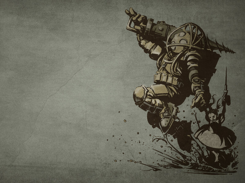 Armored soldier with child