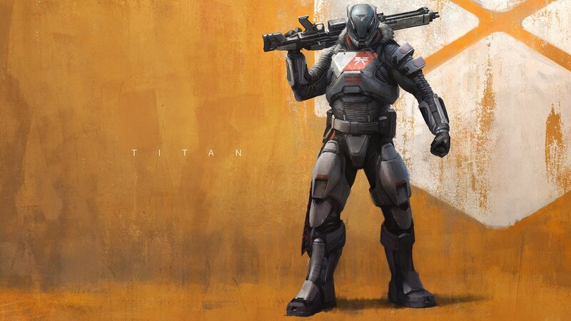 Armored Soldier with Weapon — Orange