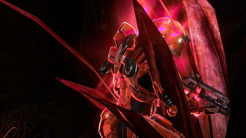Armored Soldier with Weapon — Red