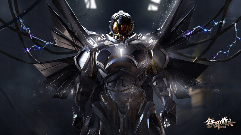 Armored Soldier with Wings