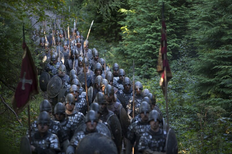 Armored Soldiers in Forest — Green