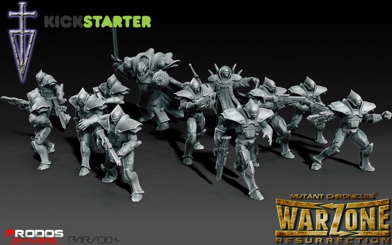 Armored Soldiers in Formation — Gray