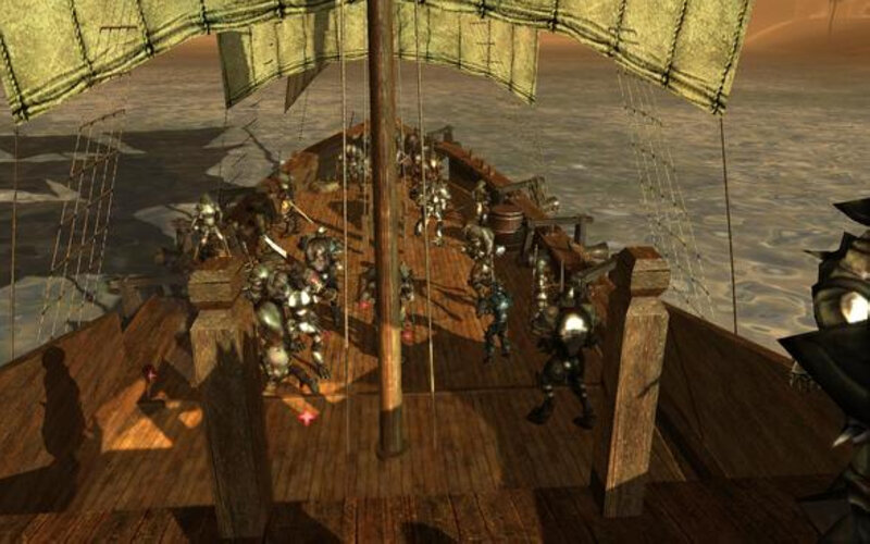 Armored Soldiers on Ship
