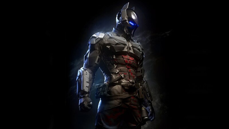 Armored Superhero Figure — Black, Dark, Night