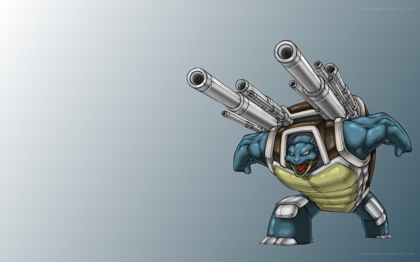armored turtle with cannons