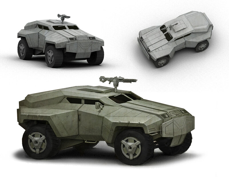 armored vehicle concept art