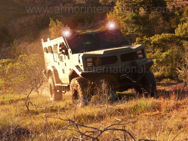 armored vehicle in field