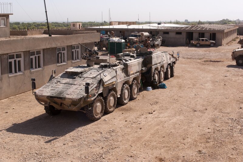 Armored Vehicles in Compound