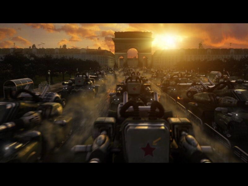 Armored Vehicles in Formation
