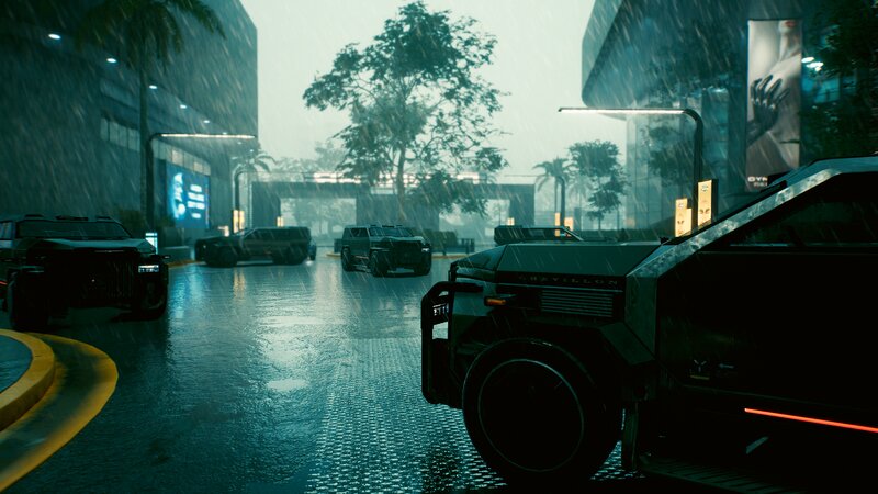 Armored Vehicles in Rain — Black