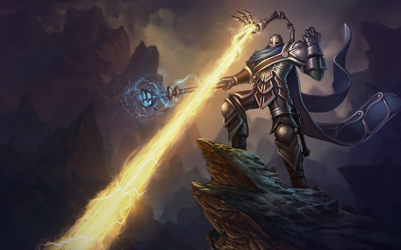 armored warrior casting lightning