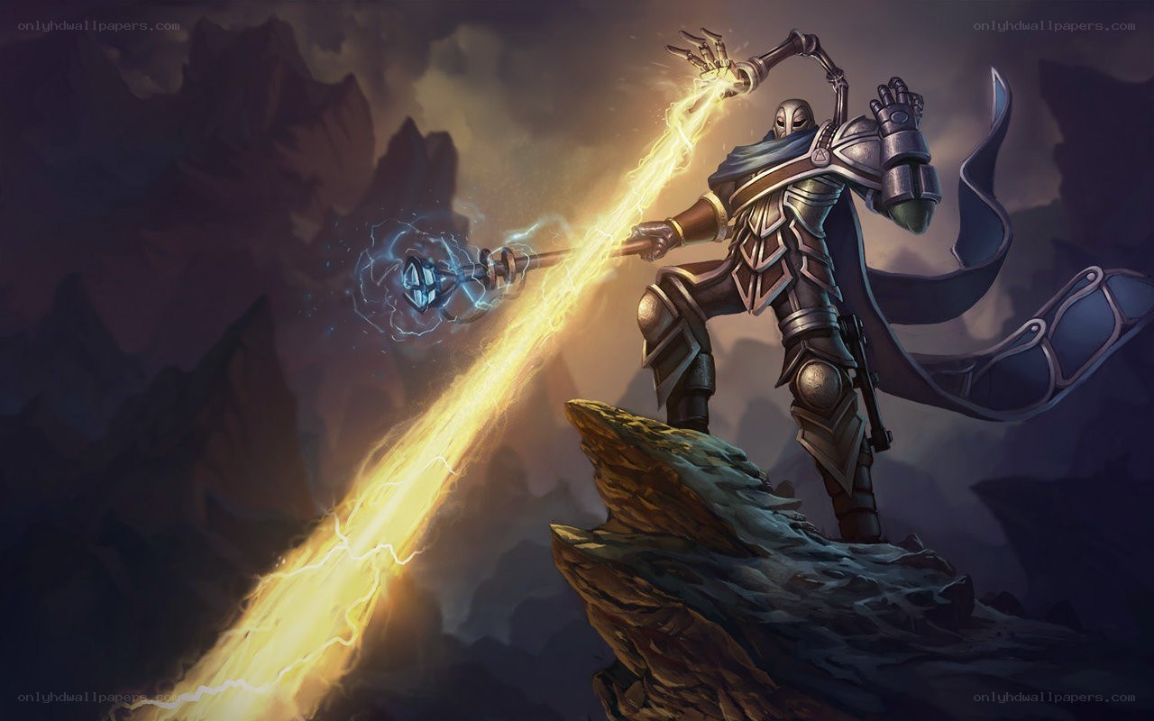 armored warrior casting lightning