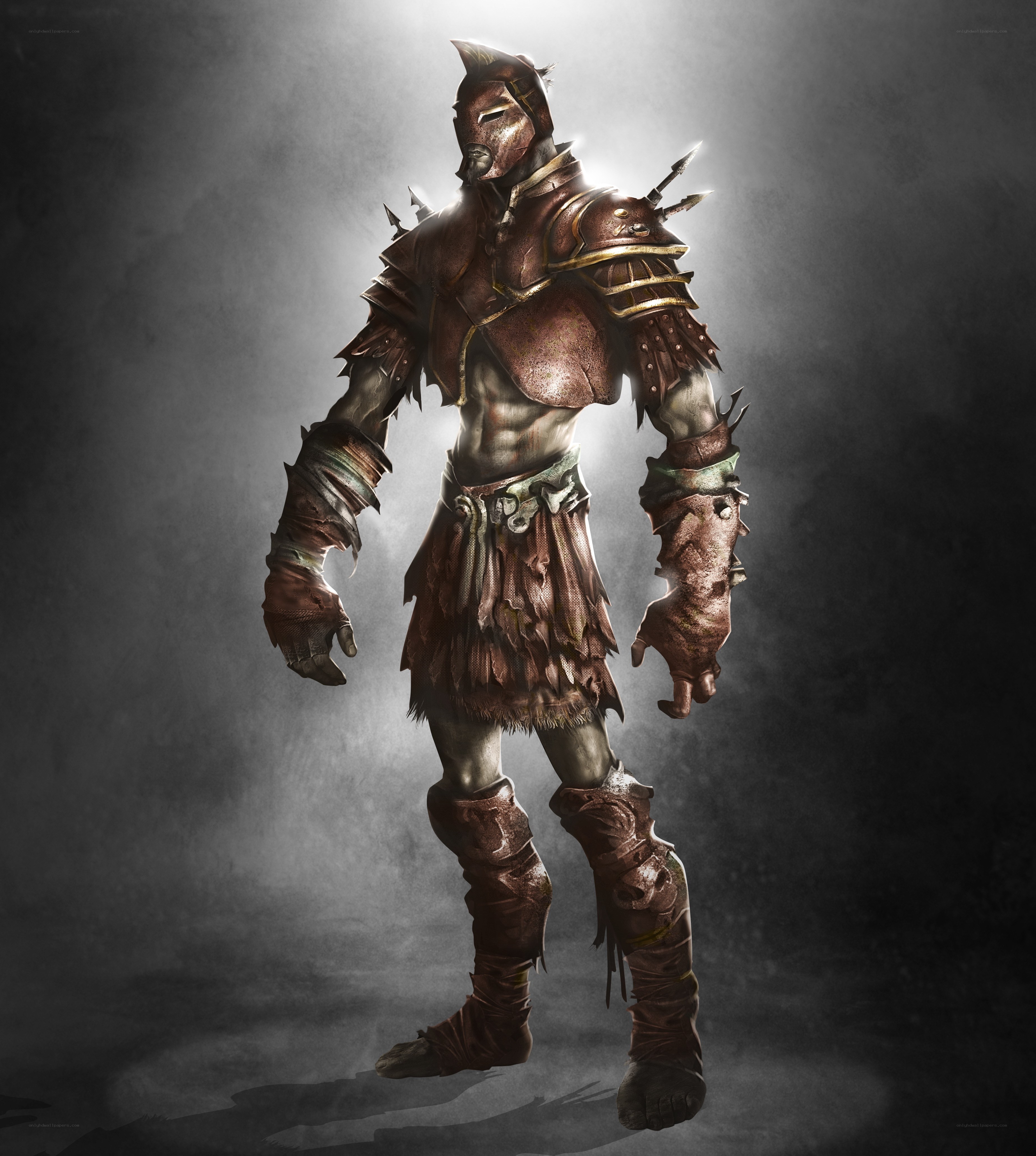 armored warrior character