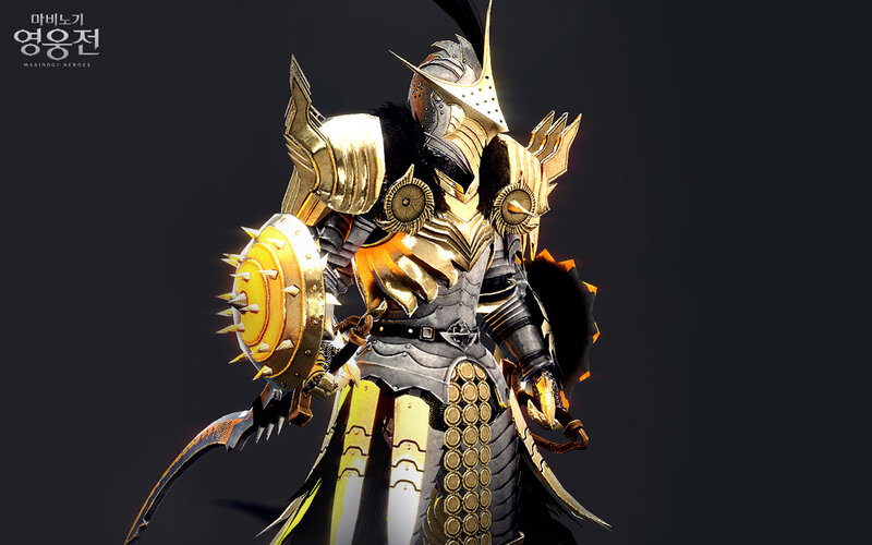 Armored Warrior Character — Gold
