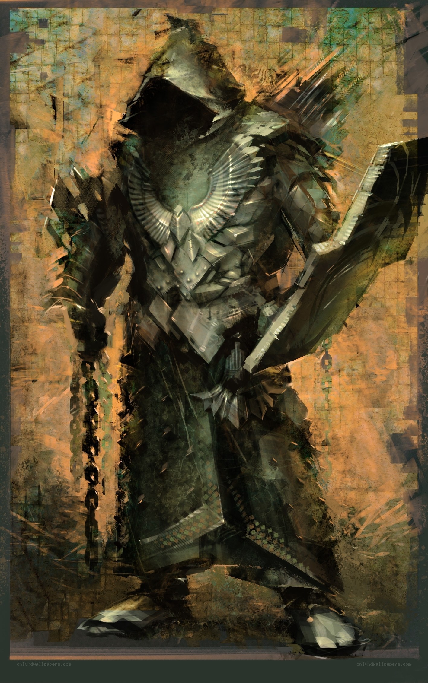 armored warrior concept art