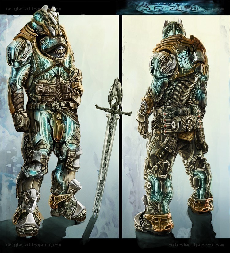 armored warrior concept art