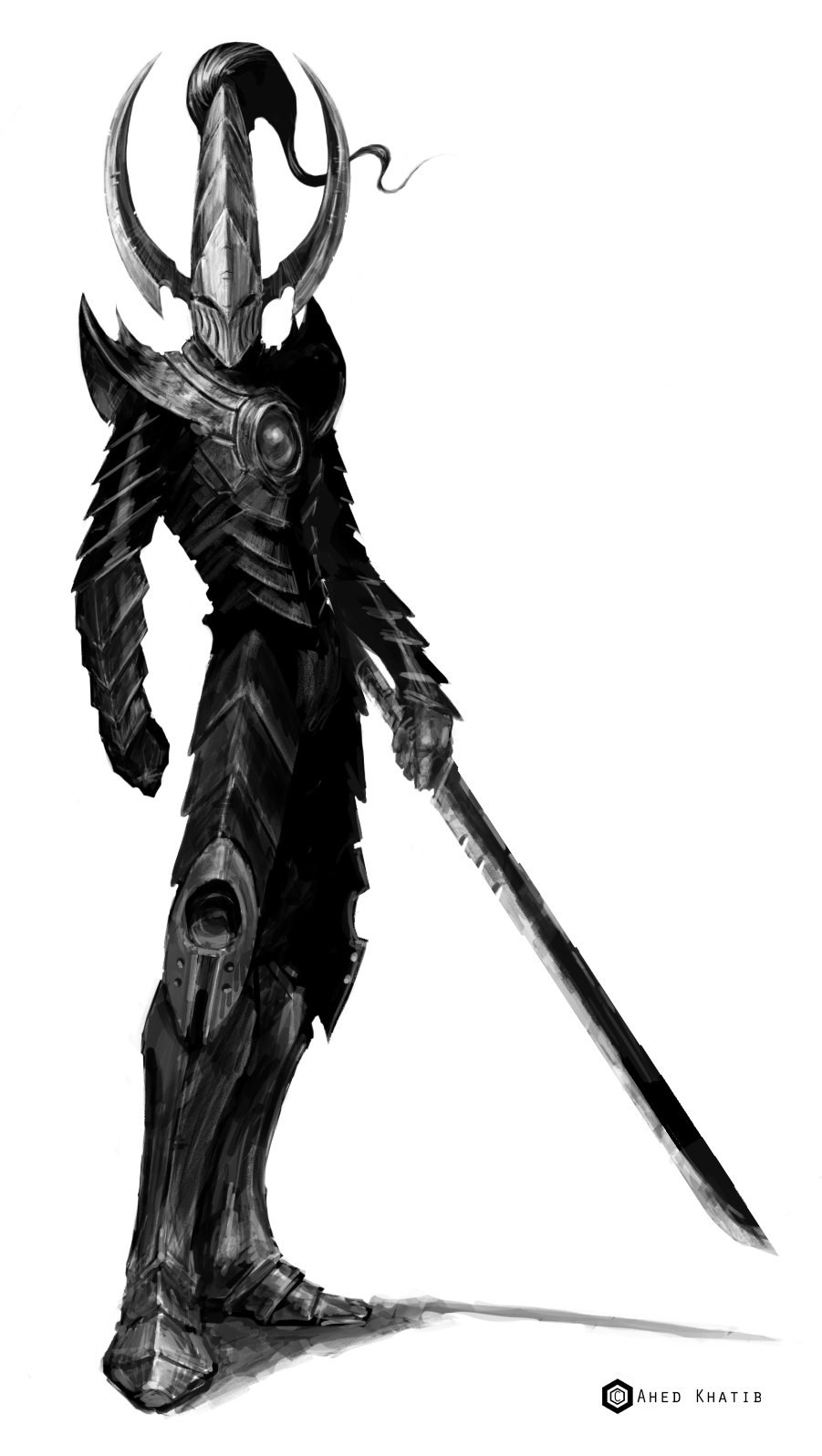 armored warrior concept art
