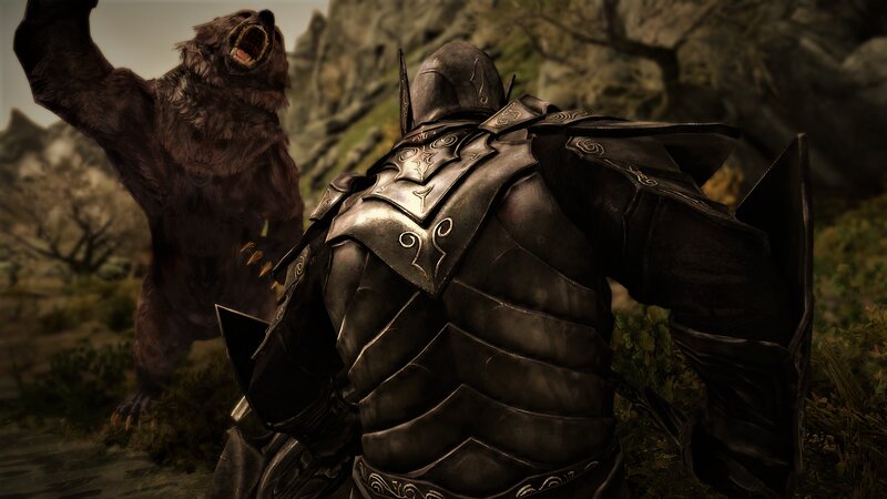 Armored Warrior Facing Bear