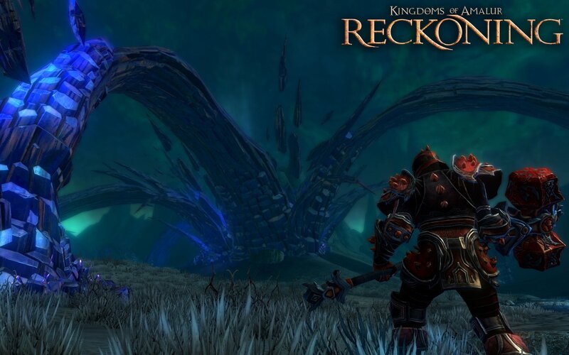 Armored Warrior Facing Monster