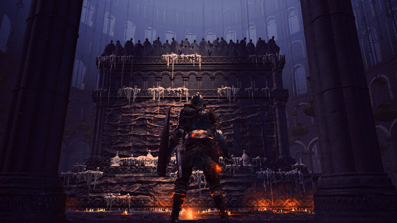 Armored Warrior Facing Platform