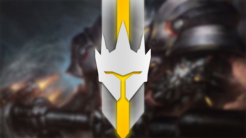 Armored Warrior in Battle — Gray, Dramatic
