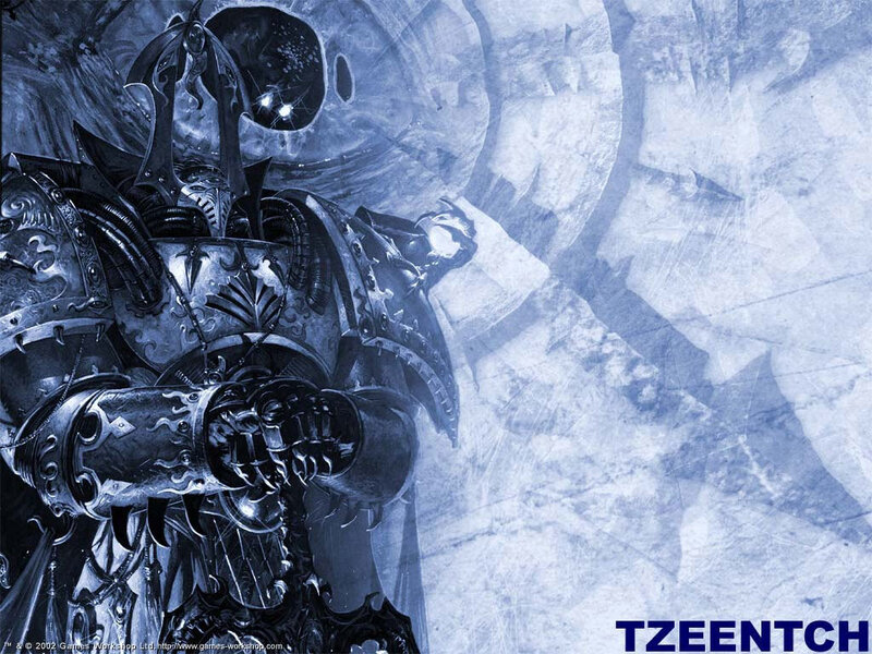 armored warrior in blue tones