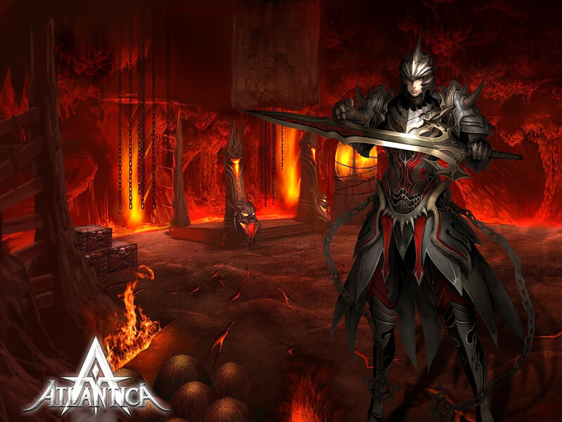 Armored Warrior in Cave — Red