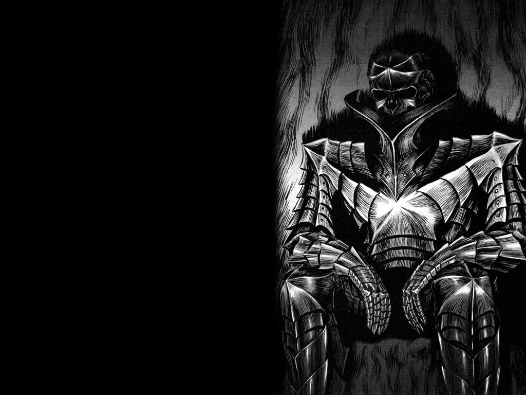 armored warrior in dark armor