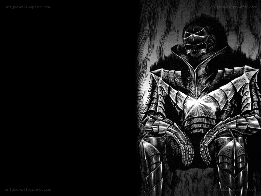 armored warrior in dark armor