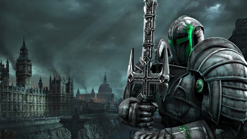 armored warrior in London