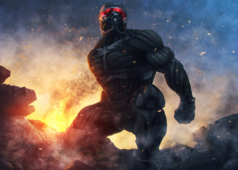 Armored Warrior in Rubble