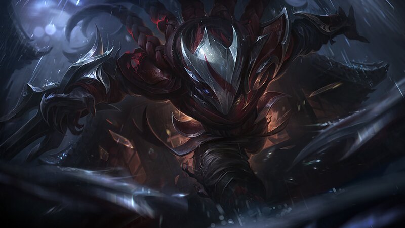 Armored Warrior in Storm — Black, Dramatic, Intense