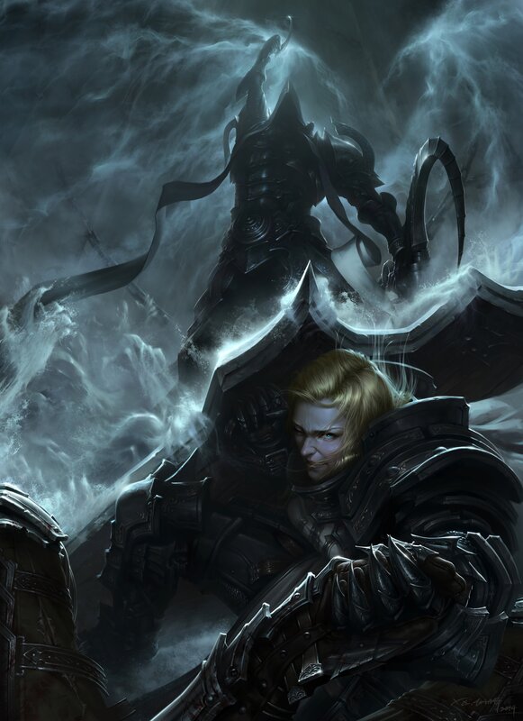 Armored Warrior in Storm — Black