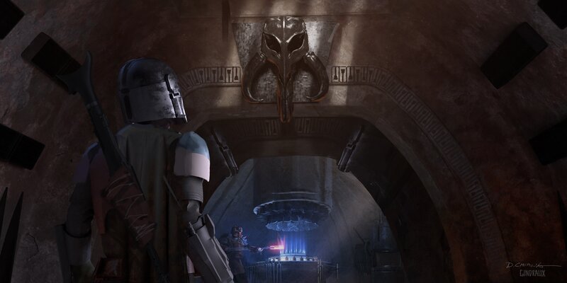 Armored Warrior in Tunnel
