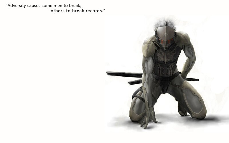 Armored Warrior Kneeling — Gray, Dramatic