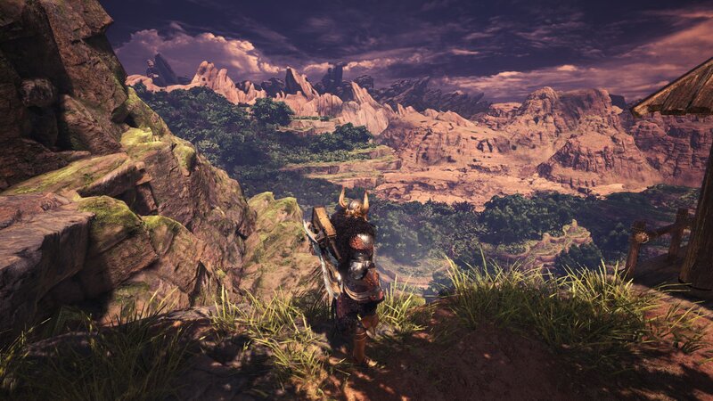 Armored Warrior on Cliff — Brown